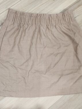 J. Crew Taupe Elastic-Waist Mini Skirt